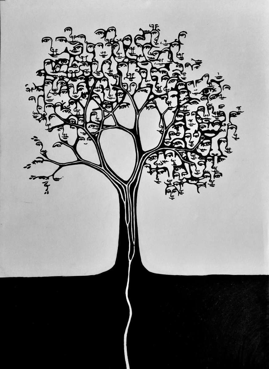 We all come from the same roots but the leaves are diffrent von Claudia Telschik